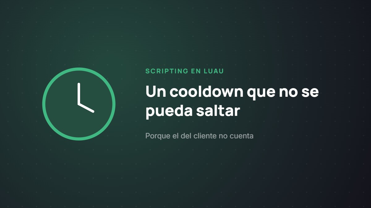 Cómo hacer un cooldown que no se pueda saltar