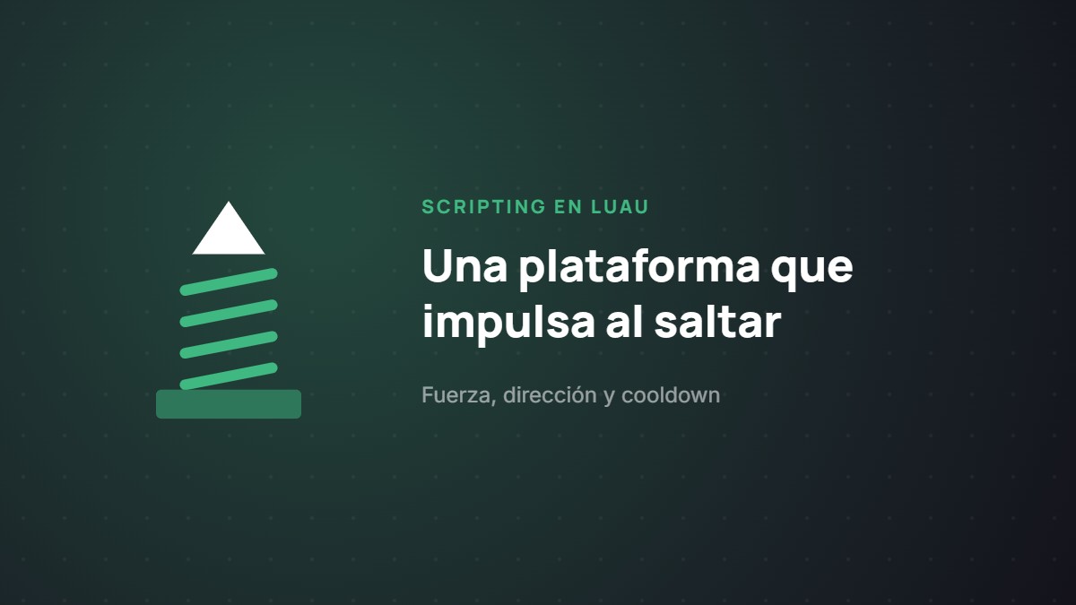 Cómo hacer una plataforma de salto en Roblox Studio