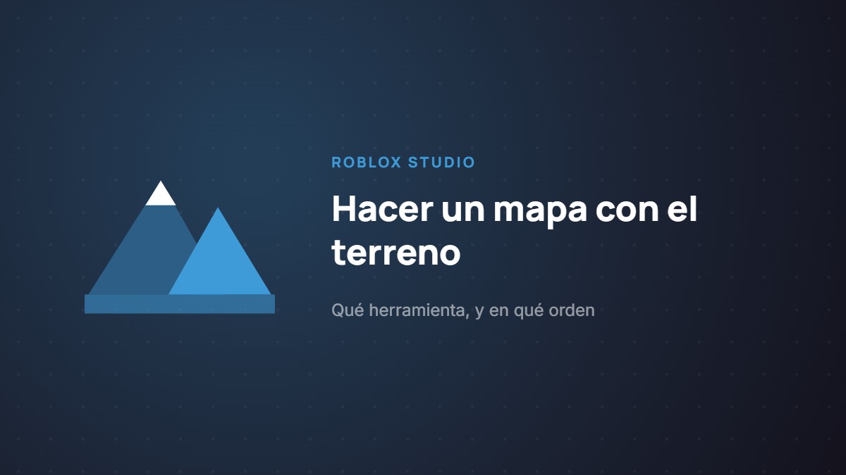Cómo hacer un mapa con la herramienta de terreno