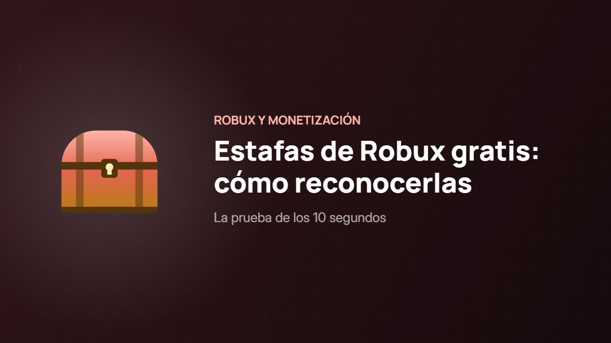 Estafas de Robux gratis: cómo reconocerlas en 10 segundos